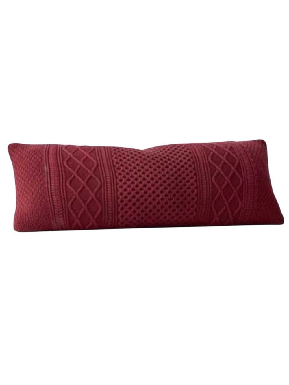 Boll & Branch Aran Knit Decorative Pillow Cover, Size 14” x 34”, Holly, New